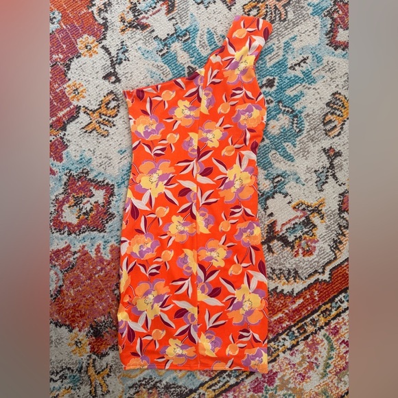 Fashion Nova Peaceful Resort Slinky Mini Dress - Orange - Picture 4 of 7